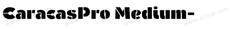 CaracasPro Medium字体转换